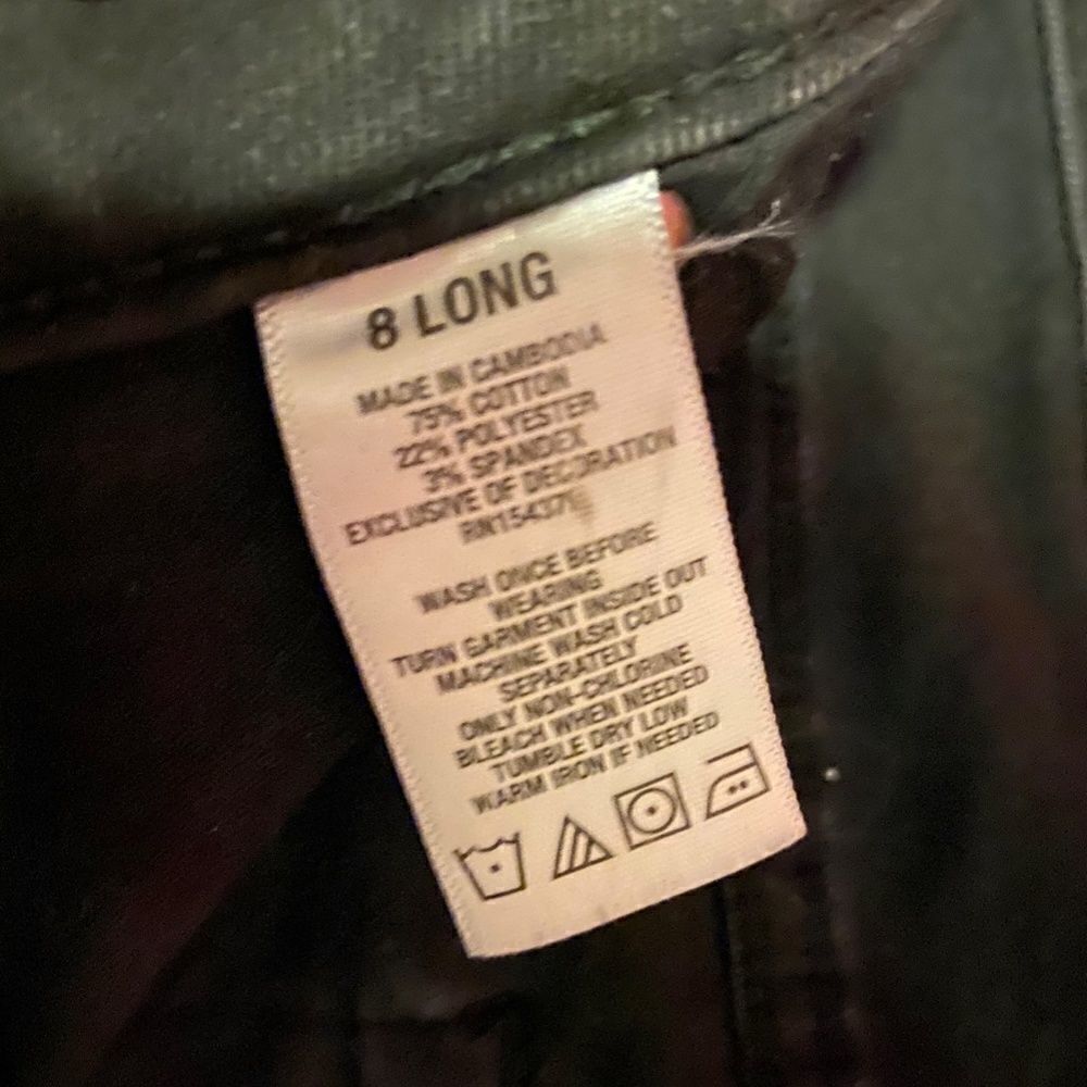 Aeropostale High Rise Jeggings Black 8 Long - Picture 6 of 7